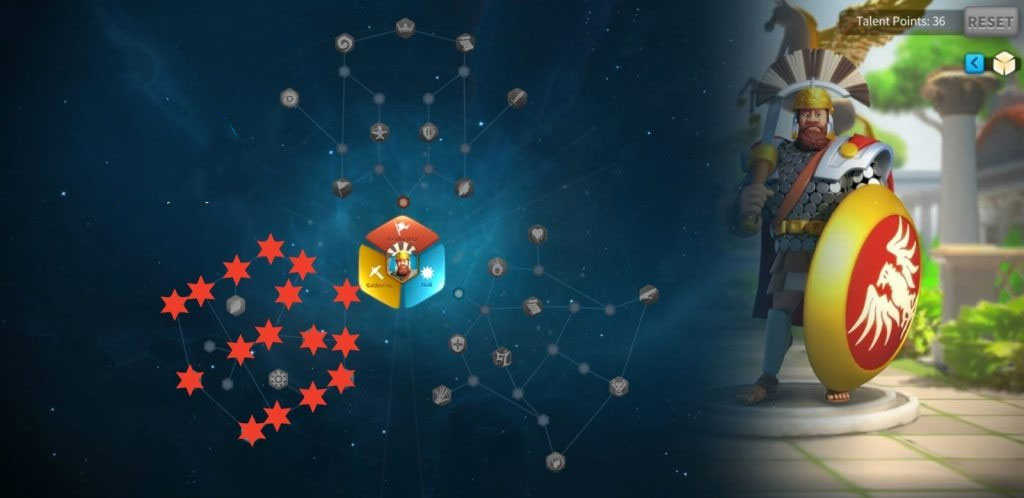 Build bảng tài năng Gaius Marius ROK