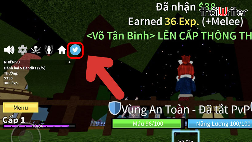 Cách nhập Code Blox Fruit