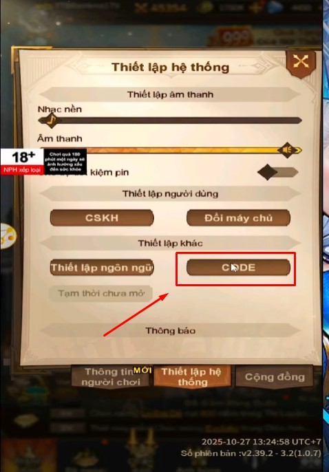 Cách nhập Code Liên Minh Valkyrie