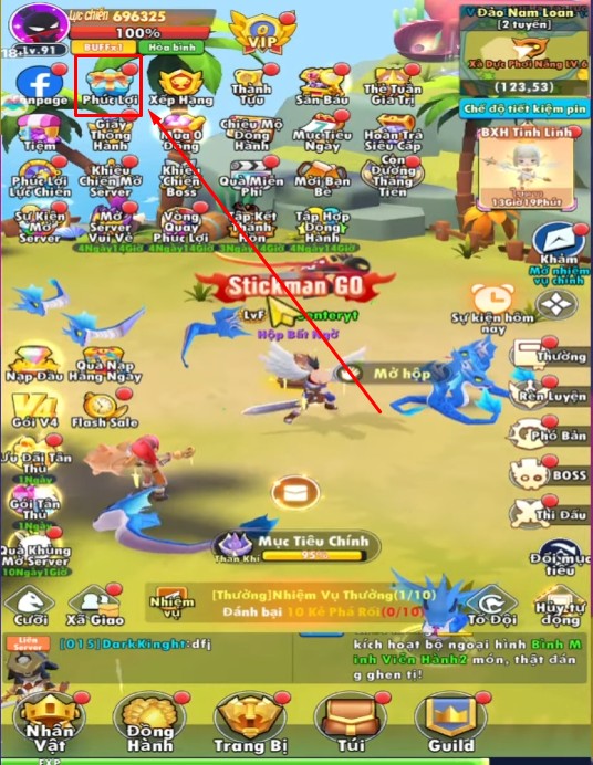 Cách nhập Code Stickman GO
