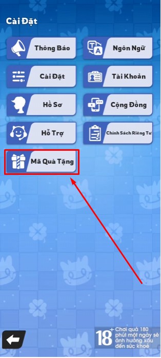 Cách nhập code trong Palmon Cuộc Chiến Sinh Tồn