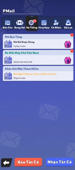 Cách nhập code trong Palmon Cuộc Chiến Sinh Tồn