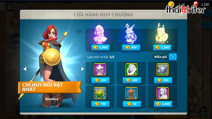 Cửa Hàng Huy Chương Rise of Kingdoms