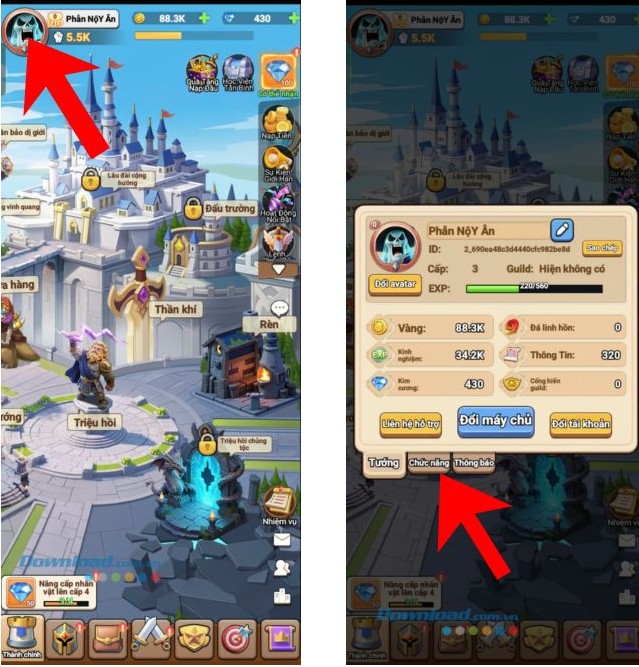 Cách nhập Code Anh Hùng Hội Tụ