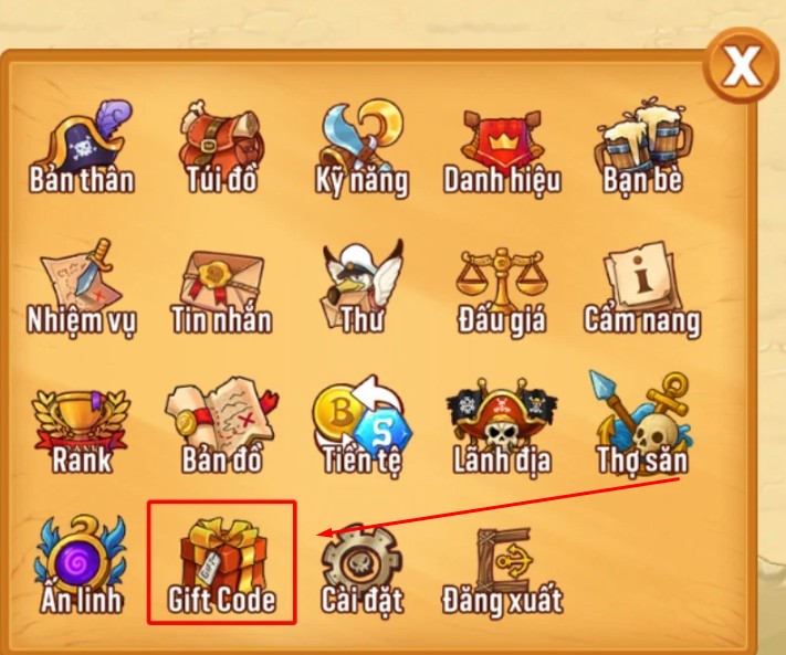 Cách nhập Code Đại Hải Trình King of sea