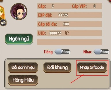 Cách nhập Code Demon King Legend