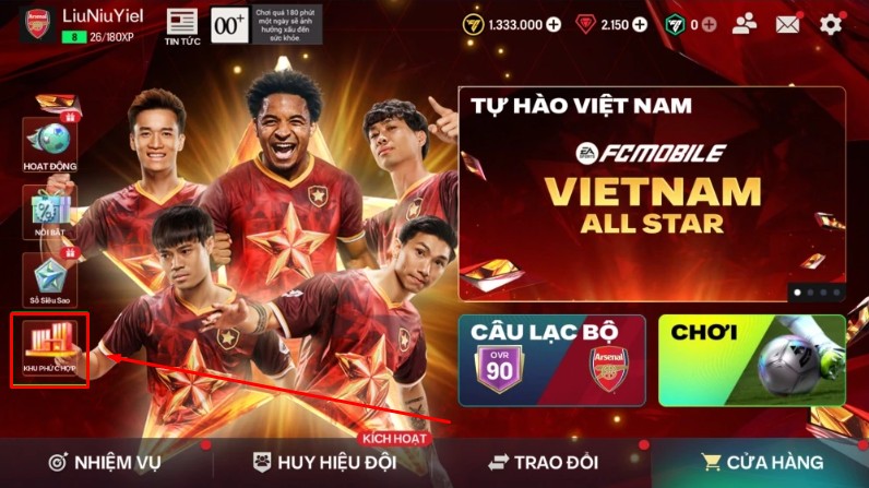 Cách nhập Code FC Mobile VN