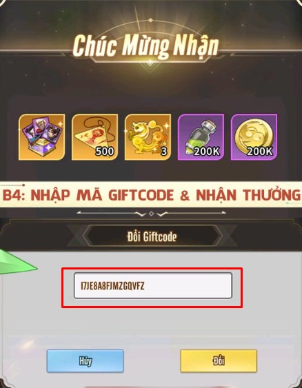 Cách nhập Code Hào Khí Chiến Hồn
