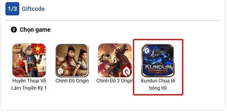 Cách nhập Code Kundun Chúa Tể Bóng Tối
