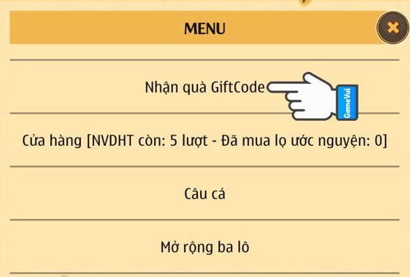 Cách nhập Code Làng Hải Tặc FNS