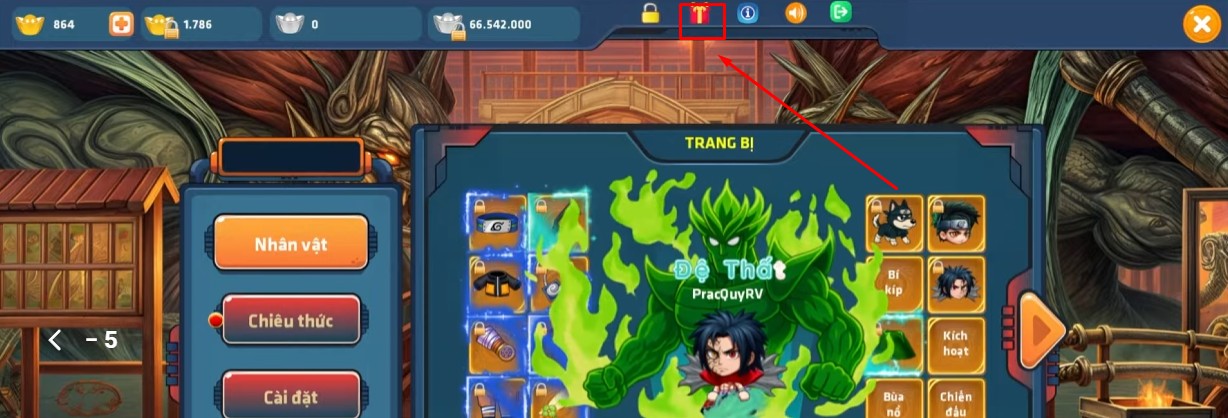 Cách nhập Code Làng Lá Origin 2