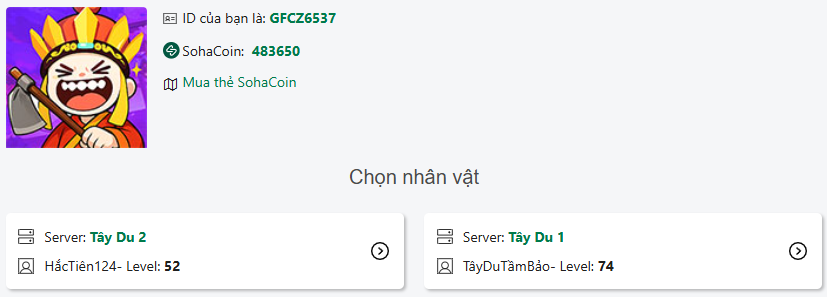 Cách nhập Code Tây Du Tầm Bảo