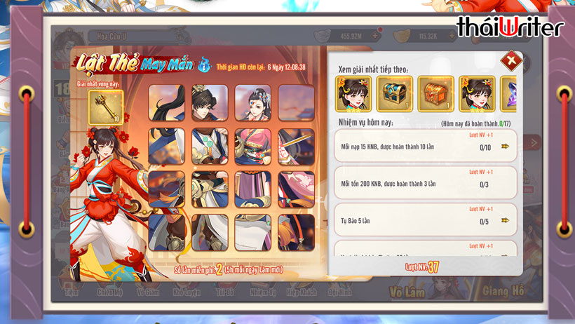 Điểm hấp dẫn của game Thiên Hạ Ngũ Tuyệt