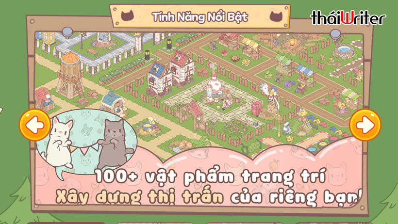 Điểm nổi bật của Cats & Soup Fluffy Town