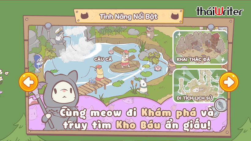 Điểm nổi bật của Cats & Soup Fluffy Town