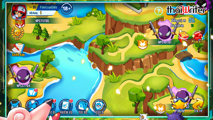 Gameplay Poke Loạn Chiến