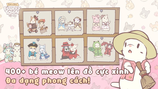 bé mèo đa dạng phong cách